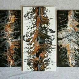 Ghost pou Triptychon Fluidart metallic