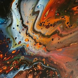 Space Fluidart abstrakte Bilder originale