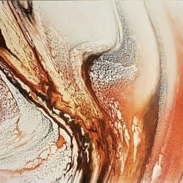 Collide 1 60x80x4 cm Bilder Gemaelde abstrakt Fluidart