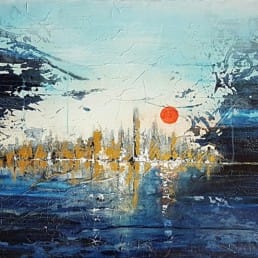 Silent City Gemaelde 60x80x4 cm