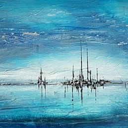 Arktis skyline abstrakte Bilder 40x50