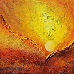 Sonnenfeuer 100x70cm strukturbild