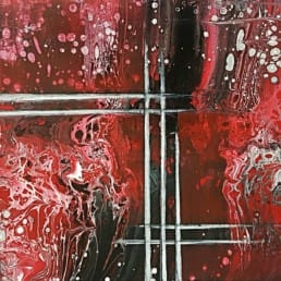 bild wandbild fantasy space galaxie rot schwarz