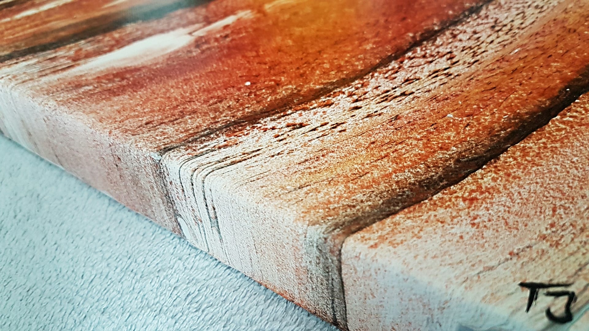 Collide Detail 2 Bilder Gemaelde abstrakt mixed media Fluidart