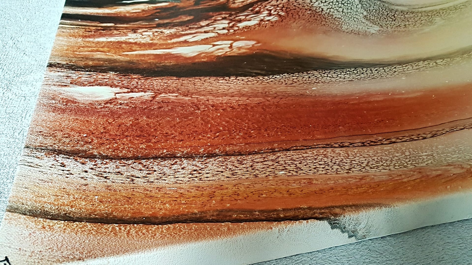 Collide Detail 4 Bilder Gemaelde abstrakt mixed media Fluidart