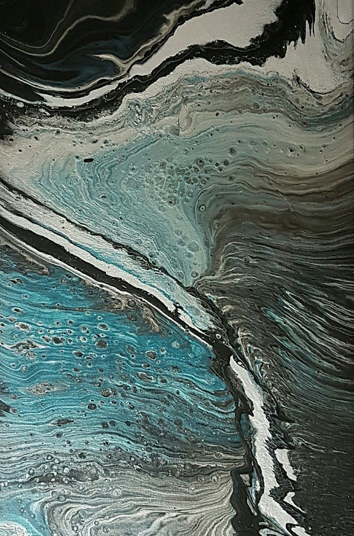 Turbulenzen Fluidart Bilder abstrakte Gemaelde