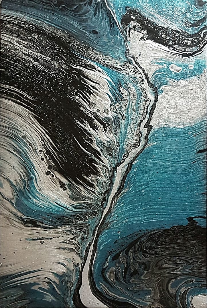 Turbulenzen2 Fluidart Bilder abstrakte Gemaelde