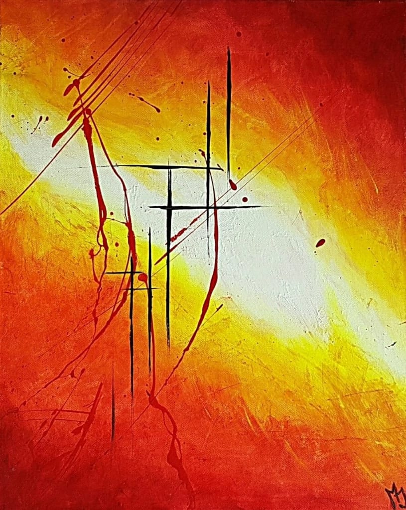 LichtRaum Bilder abstrakte Gemälde 40x50