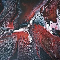 Resonance 50x60 cm Bilder Gemaelde abstrakt mixed media Fluidart